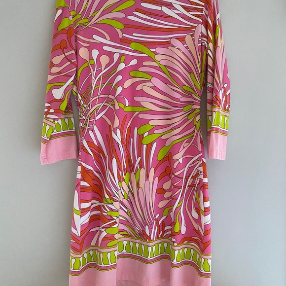 Barbara Gerwit Pink pattern dress - Picture 2 of 4